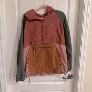 Classic Anorak Women's 1/4 Zip Hooded Windbreaker